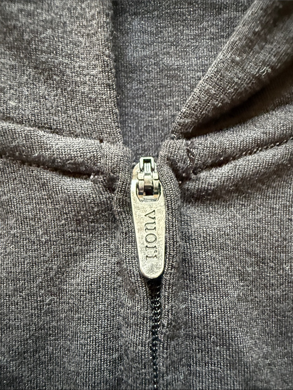 Vuori Ponte Black Heather Zip Hoodie, size medium - Picture 7 of 11